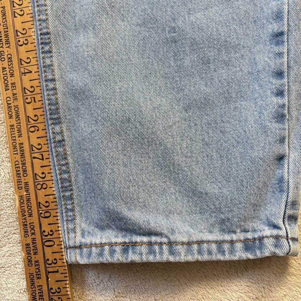 Levis 550 Relaxed Fit Tapered Leg Medium Wash Blue Jeans Mens 34x32 100 Cotton - Picture 6 of 12